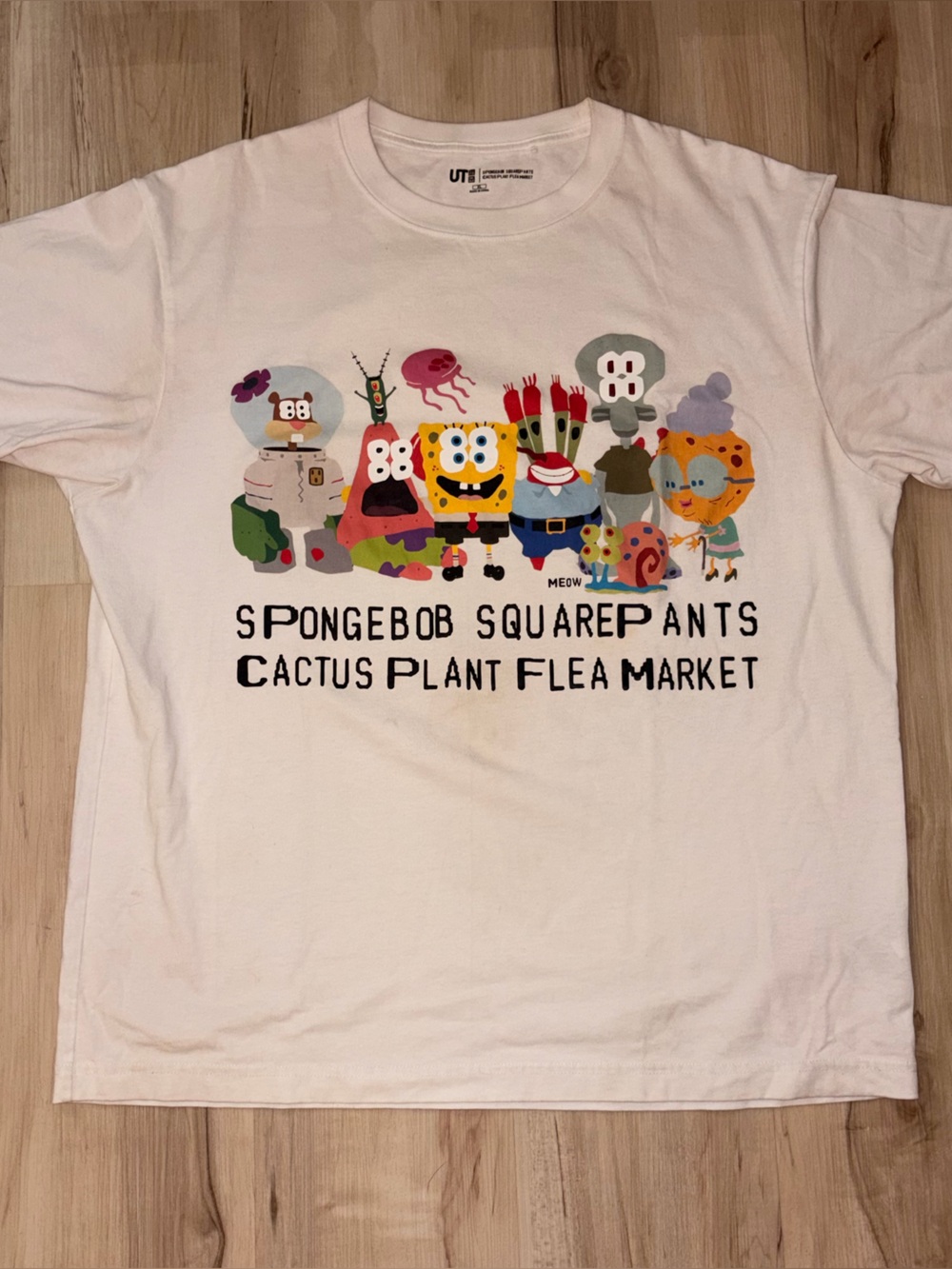 Cactus Plant Flea Market White SpongeBob & Friends Graphic Tee